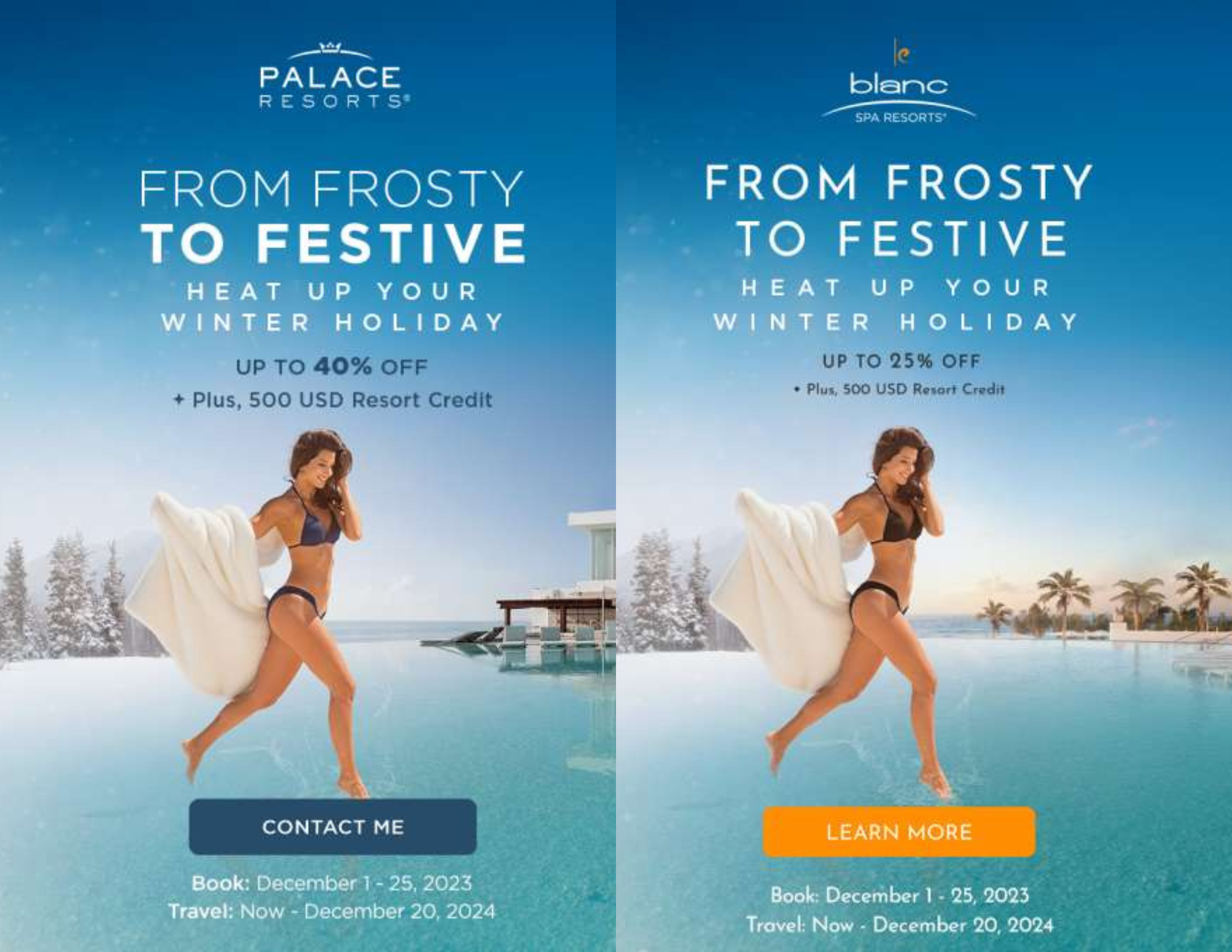 Palace Resorts Winter Promotion! Book Now!