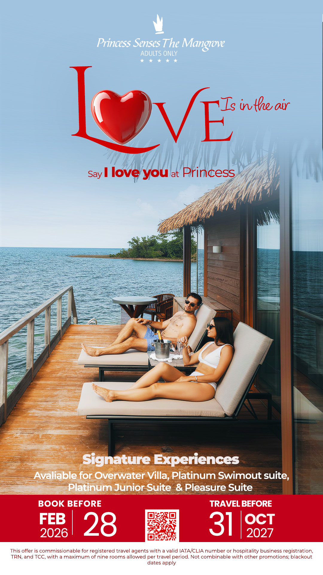 BOOK NOW: LOVE IS IN THE AIR with Princess Senses The Mangrove