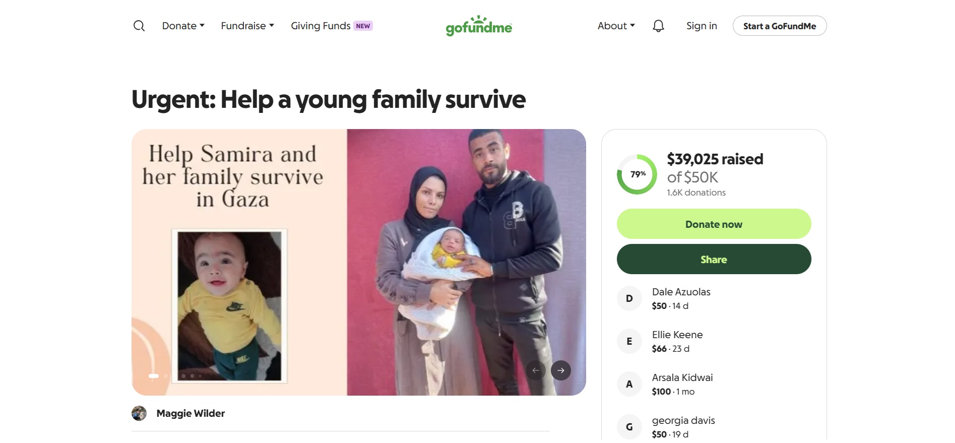 Urgent: Help a young family survive (Update #25)