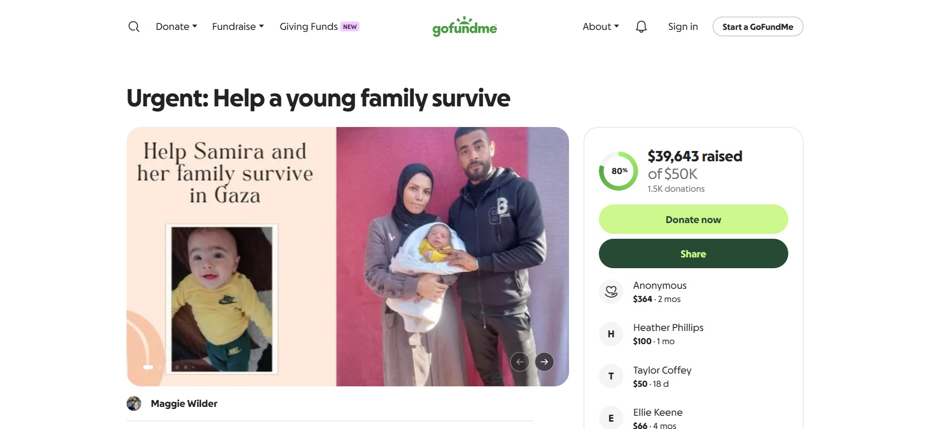Urgent: Help a young family survive (Update #27)